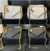 Designer Handbags Women Leather Chain Locks Shoulder Bag Luxury Purse Crossbody Woman Totes Fashion Lady Cowhide Clutch Messenger