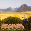 Decoratieve Bloemen Model Materiaal Miniatuur Landschap Decor Faux Planten Getuft Nep Gras Kunstmatige Plastic Zand Tafel DIY Ambachten Modellen