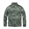 Giacche da uomo Cotton Denim Casual Cargo Bomber Jacket Mens Retro Military Men Camouflage Coat Capispalla multi tasche