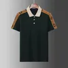 Diseñador para hombre Polos Marca Ropa bordada hombres tela carta polo camiseta cuello camiseta casual pantalones cortos camisa tops