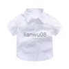 어린이 셔츠 Ienens 여름 어린이 소년 셔츠 셔츠 탑의 옷 어린이 유아용 아기 정식면 Tshirt 의류 블라우스 3 4 5 6 7 8 9 10 11 년 x0728