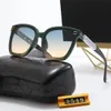 Modedesigner-Sonnenbrille, Luxus-Buchstabe, Damen-Herrenbrille, Senior-Brille für Damen, Brillengestell, Vintage-Sonnenbrille aus Metall, zeigt Gesicht, kleine Seite, fester Buchstabe