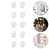 Applique Murale 10 Pcs Beauté Miroir Avant Ampoule Vanité USB Ampoules Plastique LED Maquillage Sans Fil