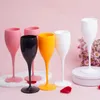 Wijnglazen Vueve Champagne Flutes Glas PP Kunststof Vaatwasmachinebestendig Wit Acryl Glas Transparant Partij