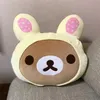 Плюшевые подушки подушки каваи Пасхальный кролик Rilakkuma плюшевые подушки аниме -головы