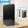 Black Metal Book Ends for Shelves Heavy Duty Bookends Stand Standper Stopper Kolny pulpit dekoracyjny stojak do przechowywania jedna para