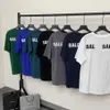 Damen-Designer-T-Shirt von Balencaigas, Modemarke Paris, vor und nach dem Brief, klassisches Pop-Familien-Kurzarm-T-Shirt für Männer und Frauen mit dem gleichen 5XL