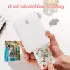 Stampante fotografica portatile MT53 HD: stampa wireless, istantanea e tascabile per dispositivi iOS Android - Foto di lavaggio senza inchiostro!