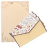 Cadeaupapier 4 Sets Feestartikelen Schrijfpapier Brief Elegant briefpapier Gekleurde enveloppen