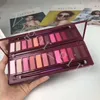 Тени для век бренда для девочек Cosmetics Cosmetics Palette Palette 12 Color с щеткой вишневой медом Ultraviolet 3 стиля высочайшего качества палитра глаз красавица Makeup Lofting 1pcs