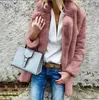 Women's Jackets Women Winter Coat Plush Thicken Furry Turn-down Collar Jacket For Daily Wear