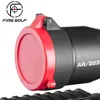 30MM-62MM Flashlight Cover Scope Cover Rifle Scope lens Cover Internal diameter Red Cover hunting