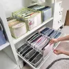 Storage Drawers Clothes Box Jeans And Pants Compartmentalized Closet Organizer Grid Transparent Container Drawer1120197