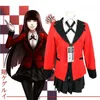 Carnaval Kakegurui Jabami Yumeko Yomoduki Runa Cosplay Kostuum Vrouwen Jas Pruik Halloween Volwassen Kid Meisje Y0913284B