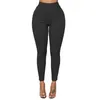 Leggings voor dames vrouwen hoge taille stretch magere potloodbroek vaste kleur zwarte pull-on slanke broek sexy bulift met pocket 10ce