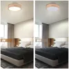 Taklampor LED Ljus trä rund lampa moderna fixturer yta monterad för vardagsrum sovrum kök garderob lust