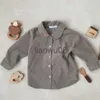 Camisas para niños 2022, camisas con bordado de oso de solapa para niños, camisetas de algodón de manga larga para bebés, camisetas casuales para niñas, camisetas infantiles, ropa para niños x0728