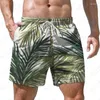 Herr shorts casual mode strand hawaiian stil 3d tryck rese semester plus storlek