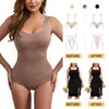 Shapers feminino Bodysuit para mulheres modelador de corpo quadrado tanque de mangas com tampas corpora