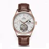 Armbandsur Ailang Luxury Men's Luminous Automatic Mechanical Watch rostfritt stål Vattentäta Tourbillon Watches Relogio Masculino