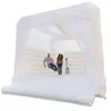 Mariage Commercial White Bounce House Uppblåsbar Jumper Bouncer Bouncing Castle Playhouse för bröllop332V