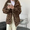 Vrouwen Jassen PLAMTEE Animal Gedrukt Streetwear Lamswol Vrouwen Luipaard Warm 2023 Winter Stijlvolle Casual Chic Oversized OL Femme jassen