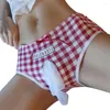 Onderbroek Vrouwen Mannen Sexy Plaid Print Sissy Gay Pouch Dames Lace Thongs G-String Slips Ondergoed Laagbouw Comfort Lingerie