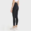 Calça Active Lu Logo Feminina Cintura Alta Ioga Macio Respirável Esportes Leggings de Ginástica Preta Push Up Fitness Meia-calça Senhoras Corrida Atlética