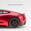 Diecast Model Cars 124 Tesla Roadster Alloy Sports Car Model Diecasts Metal Toy Vehicles Car Model Simulation Sound and Light Collection Kids Gift x0731