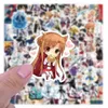 Sword Art Online 10 50 100pcs naklejki naklejka na DIY Laptop Stufme Car Trunk Board Guitar Motorcycle Anime Sticker Car2819