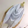 Designer Scarf Autumn/Winter Scarf Luxury Silver Wool Silk Jacquard Wool Scarf Warm Fashion Shawl 140x140cm Scarves