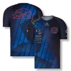 F1レーシングチームユニフォーム2022チームドライバーTシャツフォーミュラワン半袖レーシングスーツカジュアルスポーツラウンドネックTシャツ296N
