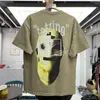 Heren T-shirts Zomer Vintage Gewassen Zware Stof Shirt Mannen Vrouwen Harajuku T-shirt Robot Digital Printing Top Tees Anime Kleding