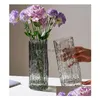 Vases Européen Simple Creative Transparent Colorf Vase En Verre Salon Dessus De Table Smallmouth Maison Fleur Artisanat Décor Drop Delivery G Dhkww