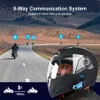 Fodsports Müzik Paylaşımı M1S Plus Motosiklet Kask İntercom 8 Riders için Kablosuz Bluetooth kulaklık Intercomunicador Hoparlörler1290i