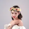 Headpieces A White-color Beautiful Rose Flower Crown Full Of Elf Atmosphere Designed For Ladies' Wedding Bride