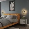 Wall Lamp Modern Simple Led Art Clock Design Sconce Bedroom Living Room Corridor Aisle Indoor Decoration Light Fixtures