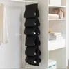 Sacs de rangement 12 compartiments suspendus sac à chaussures mur multicouche placard rack tridimensionnel