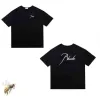 Coleção de verão Rhude Tshirt Oversize Tecido pesado Casal Vestido de alta qualidade Camiseta masculina Designers Camiseta Moda Camisetas