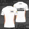 Męskie koszule Summer Casual T-Shirt Racing Top rajdowe fanów Jersey Childrens WRC Oddychany okrągły szyję krótki rękaw na zewnątrz Sportsw