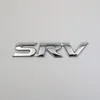 Para Toyota SRV Emblema 3D Carta Cromado Prata Distintivo de Carro Logo Adesivo 228z