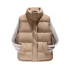 Femmes gilets ZXRYXGS tempérament vers le bas coton gilet veste 2023 automne hiver manteau extérieur col debout