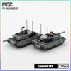 Blocs Militaire Guerre MOC Leopard 2A5 Char de Combat Principal Peut Transporter Des Soldats Bloc De Construction Modèle Collection Ensembles DIY Jouets Enfants Cadeaux 230731