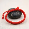 Link-Armbänder Glücksarmband mit rotem Faden für Damen, tibetisch-buddhistisch, verstellbar, handgewebt, geflochtene Seilknoten, Schmuckarmbänder