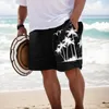 Heren Shorts Heren Hawaiian Board Landschap Gedrukt Trunks Met Zakken Oversized Hardlopen Vakantie Vakantie Reizen Strand Mannelijke Outfits