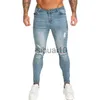 Herr jeans gingtto jeans mager fit mens byxor denim byxor smala kläder klassiska homme nyanlända dropshipping mode hiphop 135 j230728