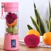 Espremedor portátil 4 lâminas suco elétrico liquidificador de frutas copo misturador de garrafa smoothie usb recarregável para viagens de academia a