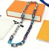 män kedjor halsband designer halsband höft heta smycken orange silver svart rostfritt stål smycken lyxhalsband för mens fest gåva