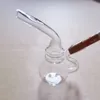 3 pièces mini calebasse narguilés tuyau en verre nouveauté Bong accessoires traditionnels dab rigs oilrig fumer tuyau clair tuyau d'eau