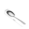 Set di stoviglie da cucina Cucchiaio da portata grande Colapasta Bacchette da cucina Stoviglie pubbliche in acciaio inossidabile con manico lungo per ristorante El